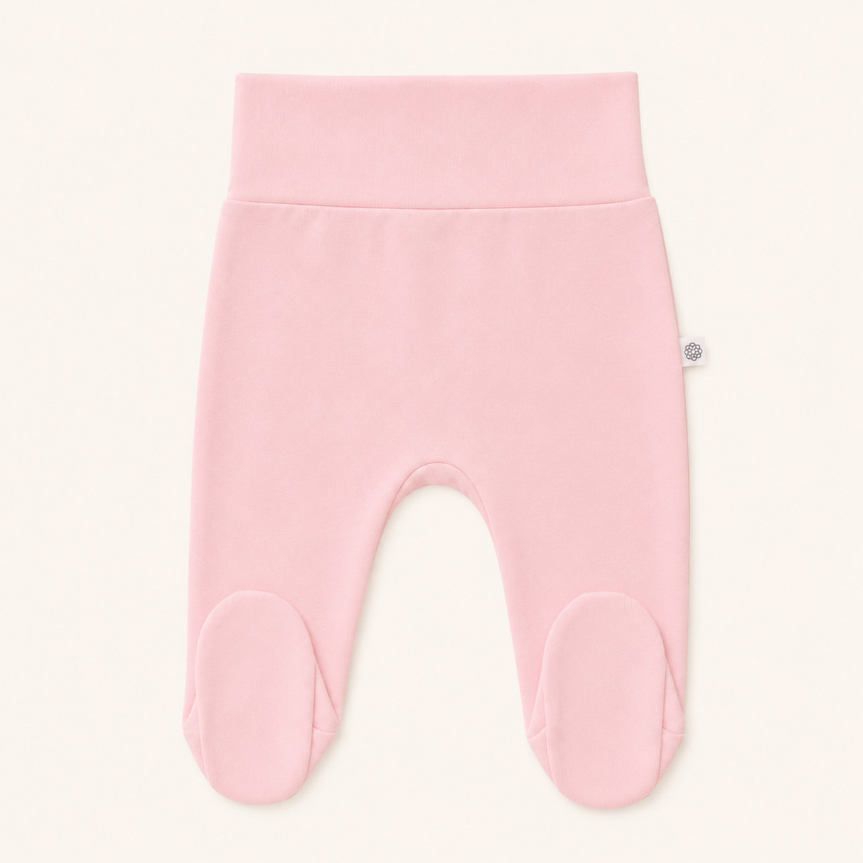 Pantalón pretina ancha rosa bebé — algodón Pima peruano suave y cómodo | Rikury Baby