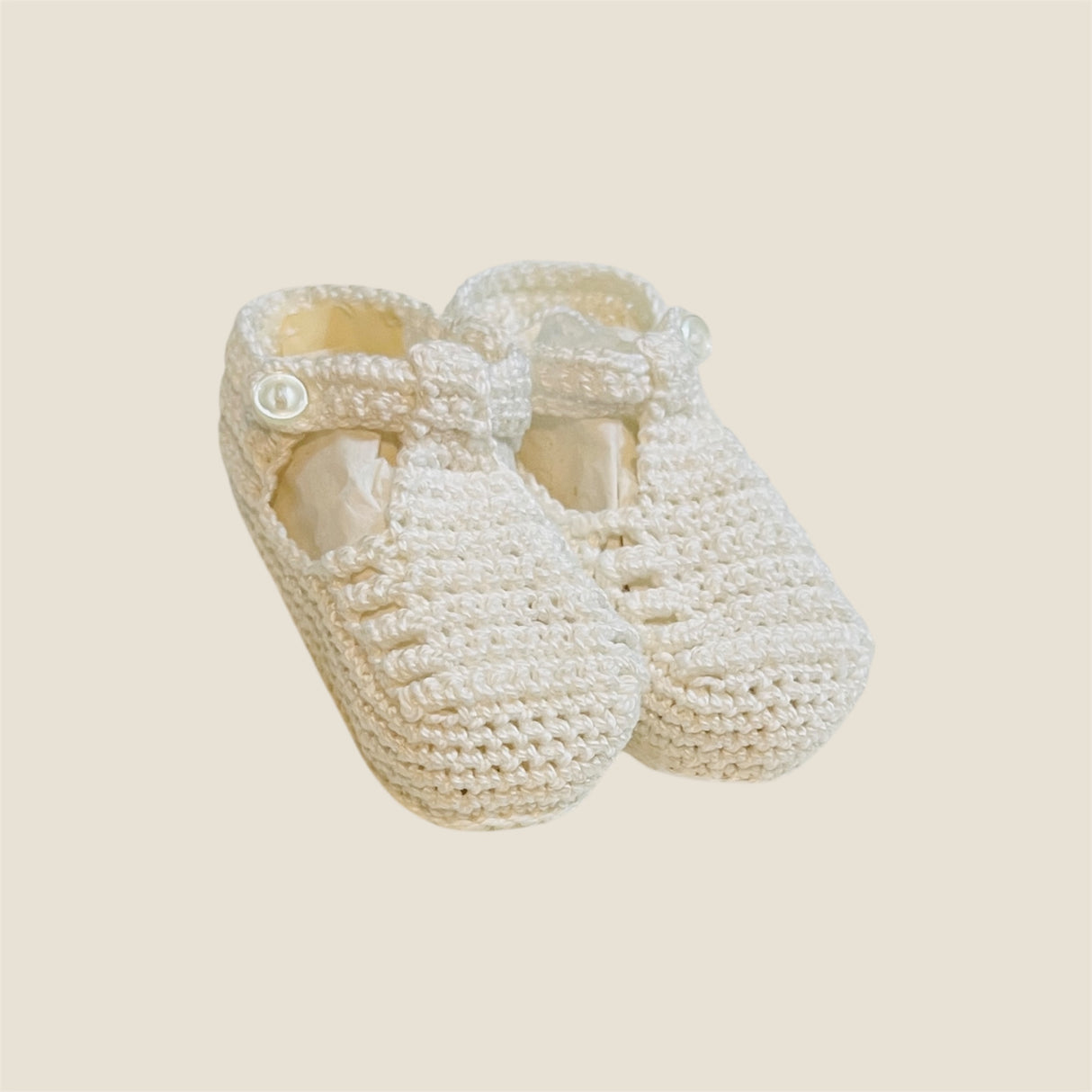 Patuco tejido blanco