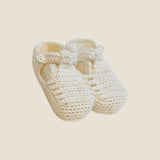 Patuco tejido blanco