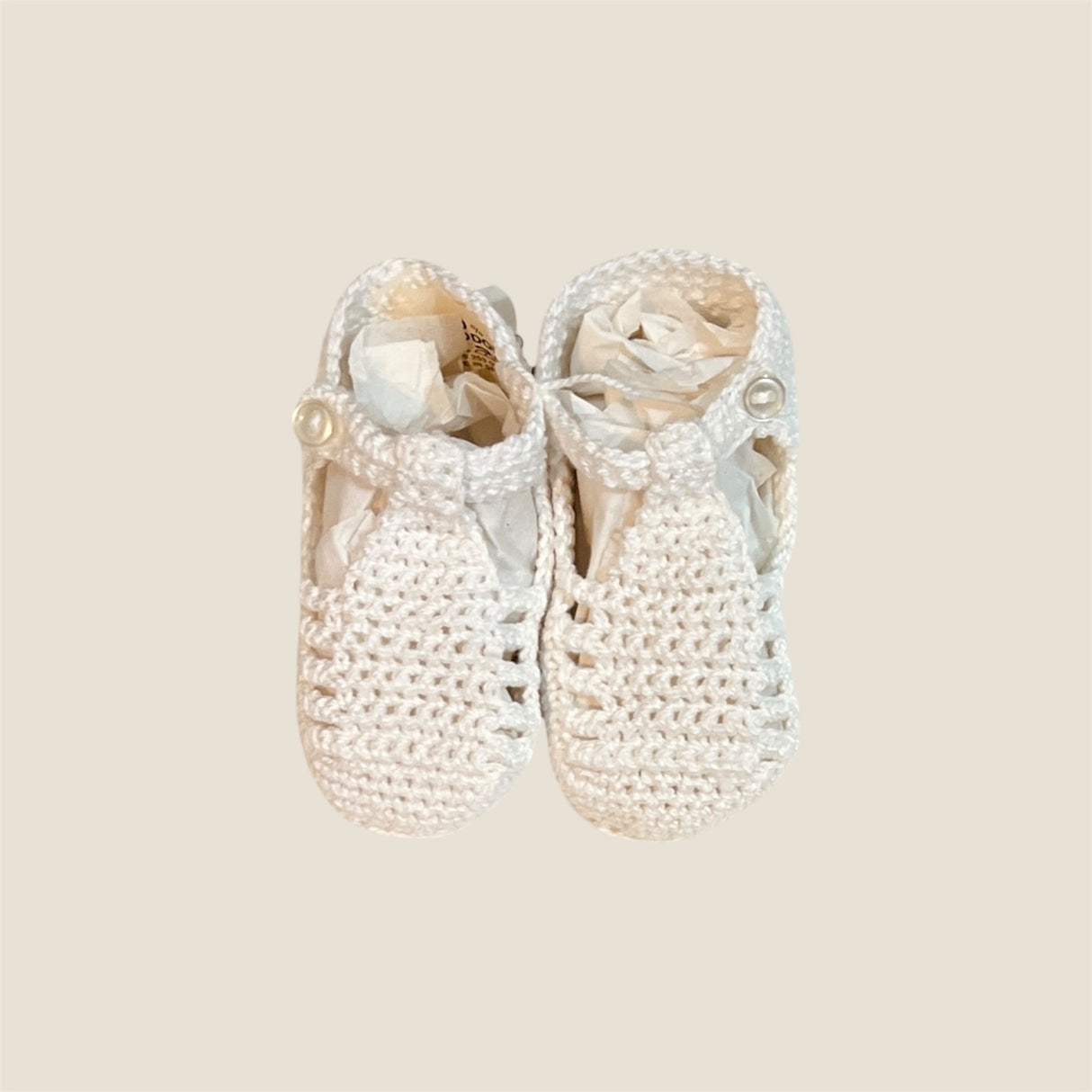 Patuco tejido blanco