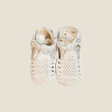 Patuco tejido blanco