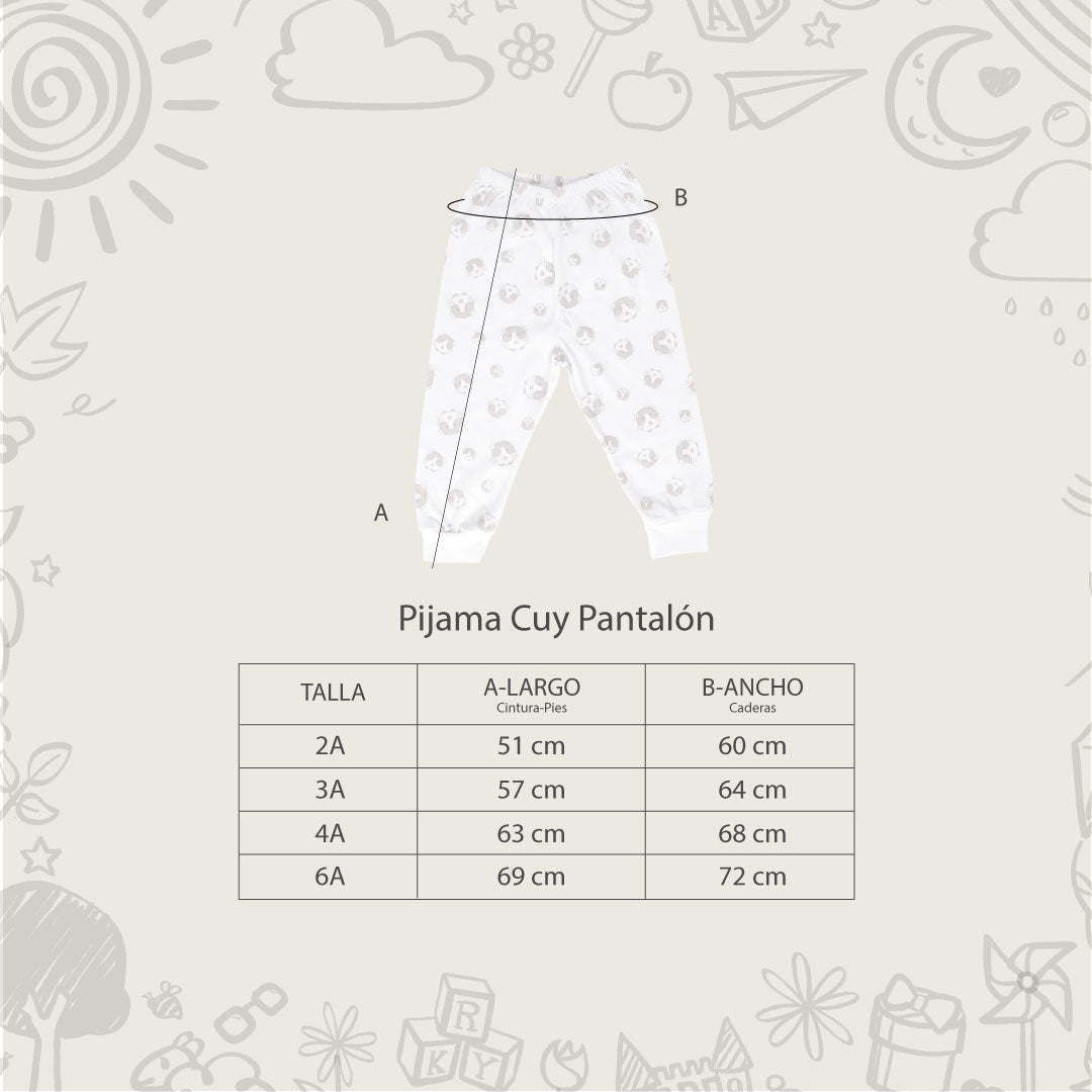Pijama Cuycito gris