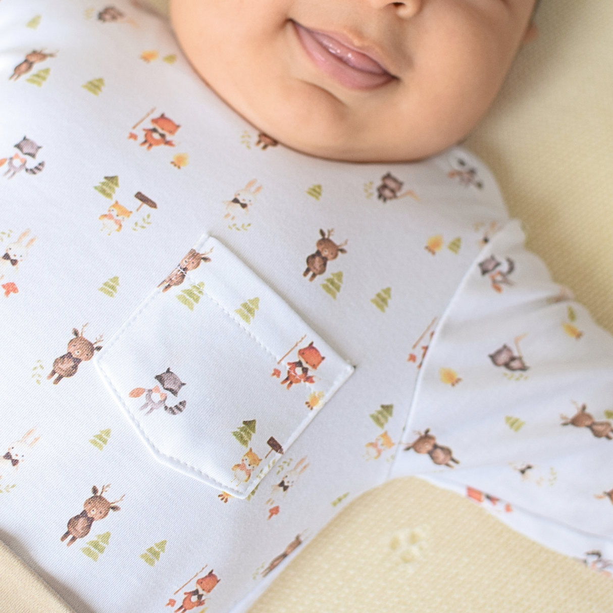 Set Body Animalitos del Bosque | Pantalón Pretina Ancha Avena