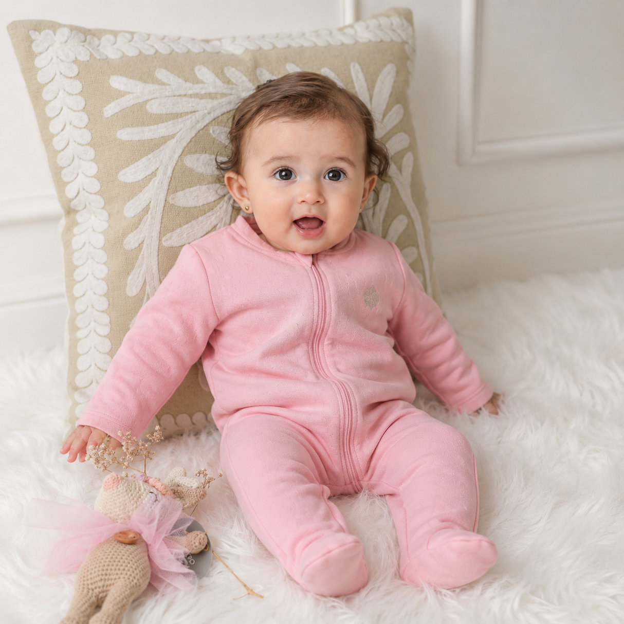 Enterizo Jacquard Bebé | Algodón | 5 Colores | Rikury