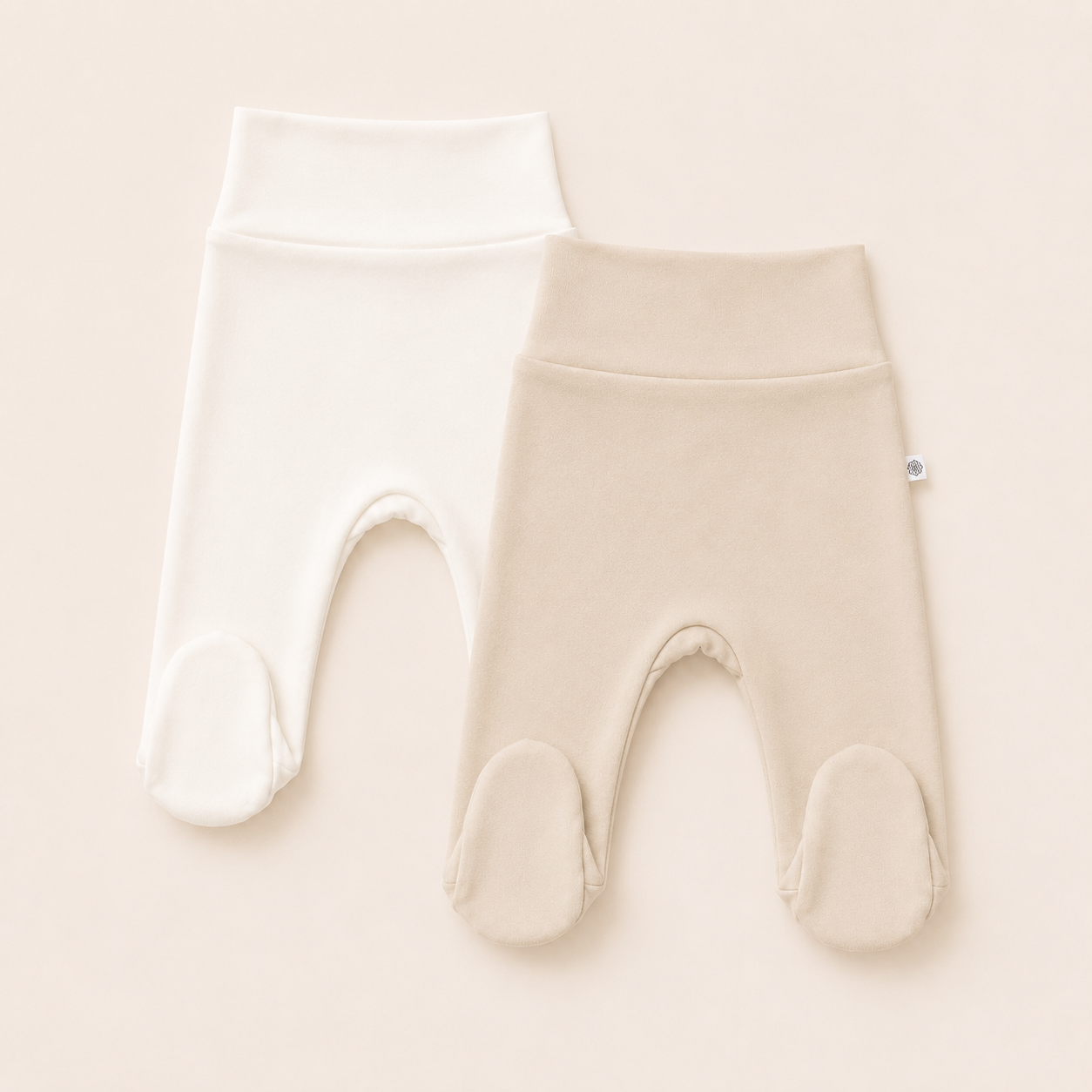 Pack 2 Pantalones Pretina Ancha | Ivory, Avena