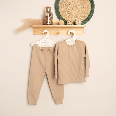 Pijama Jacquard beige