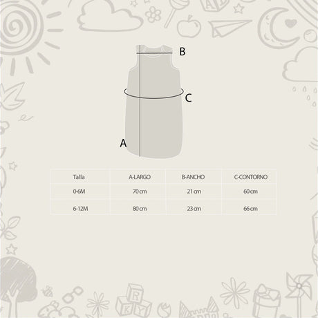 Saco de dormir Jacquard con relleno térmico