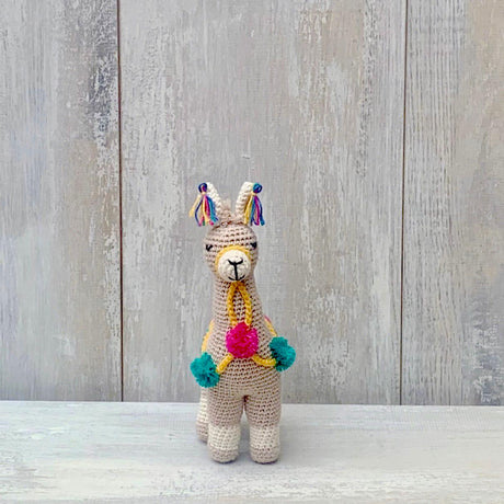 Llamita de apego beige