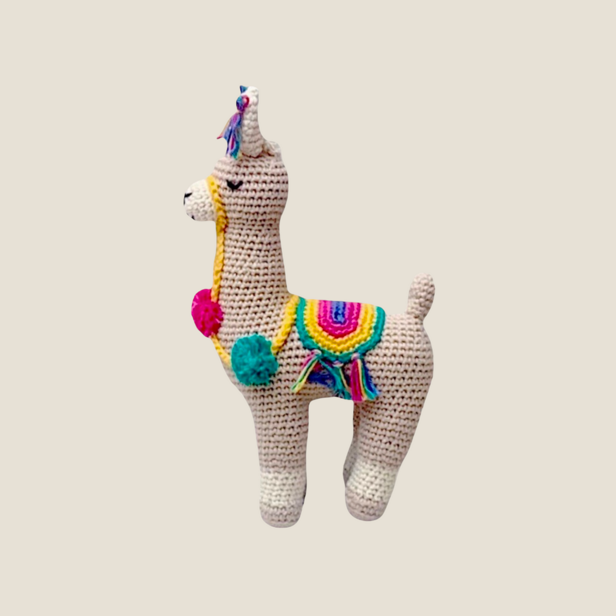Llamita de apego beige