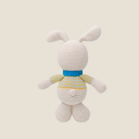 Conejito de apego azul