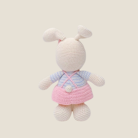 Conejito de apego rosa